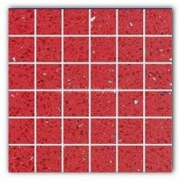 Gulfstone Quartz Rosso red sparkly mirror tile in 4.7x4.7cm Gulfstone Quartz Rosso red sparkly mirror tile in 4.7x4.7cm