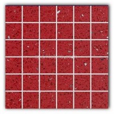 Gulfstone Quartz Ruby red sparkly mirror tile in 4.7x4.7cm Gulfstone Quartz Ruby red sparkly mirror tile in 4.7x4.7cm